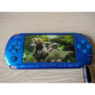 プレイステーションポータブル(PlayStation Portable)のSony PSP 3000 ジャンク + モンスターハンター UMD(携帯用ゲーム機本体)