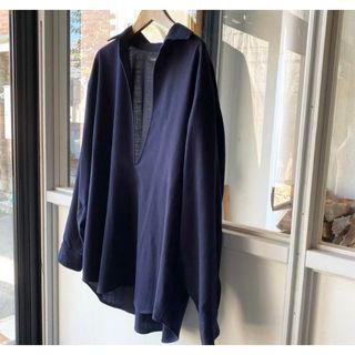 COMOLI - COMOLI リネンツイル プルオーバーシャツ size2の通販 COMOLI - COMOLI リネンツイル プルオーバーシャツ size2の通販