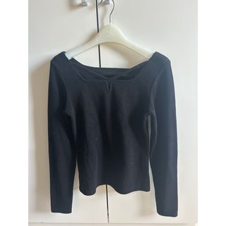 ミスティウーマン(mysty woman)の☆美品☆Mysty womanニート　ブラック(ニット/セーター)