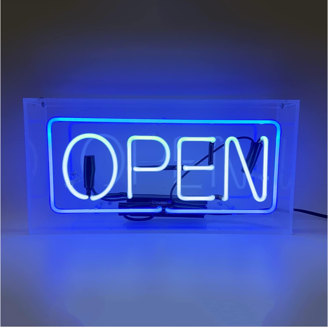 オーダー LEDネオンライトOPEN 看板 オリジナル 店舗用 手作り インテリア/住まい/日用品のライト/照明/LED(その他)の商品写真