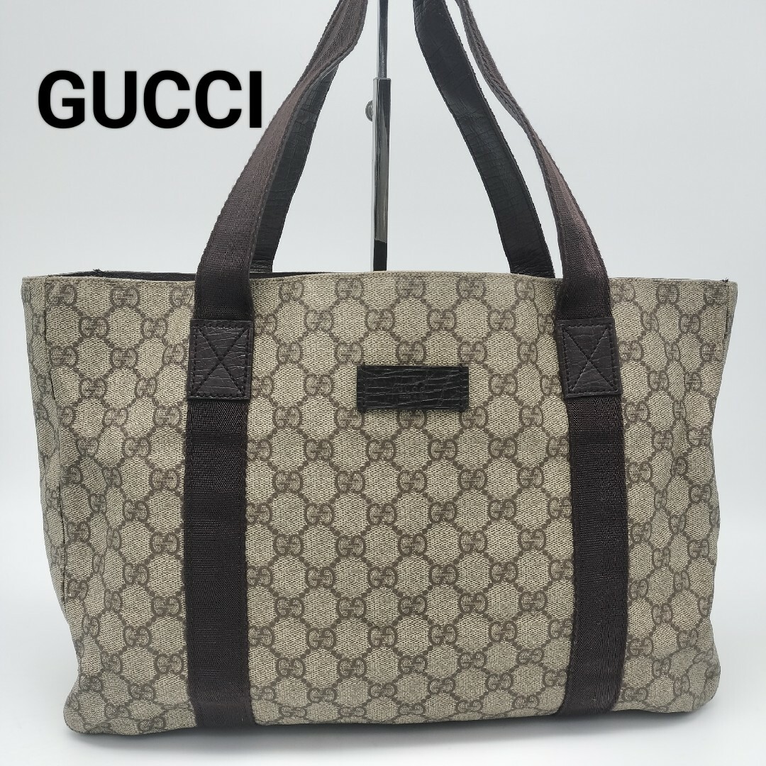GUCCI - 美品✨グッチ　トートバッグ　GG柄