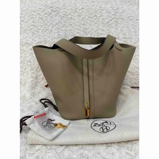 エルメス(HERMES)の【専用】【限定セール】エルメス　ピコタンロックMM ベージュマルファGold金具(ハンドバッグ)