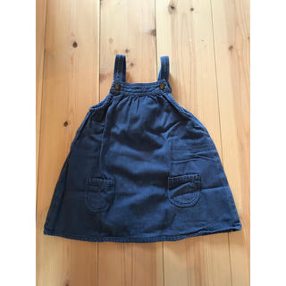 プチバトー(PETIT BATEAU)のにこ様専用です♡プチバトー デニムワンピース 12m/74cm(ワンピース)