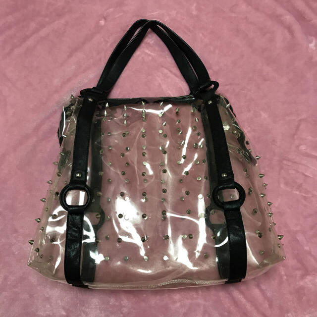 LE CIEL BLEU(ルシェルブルー)のルシェルブルー クリアスタッズ鞄 レディースのバッグ(トートバッグ)の商品写真