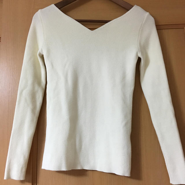 Ameri VINTAGE(アメリヴィンテージ)のameri vintage 2WAY VNECK RIB KNIT レディースのトップス(ニット/セーター)の商品写真