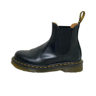 ドクターマーチン(Dr.Martens)のDr.Martens(ドクターマーチン) ショートブーツ UK4 レディース - 黒 サイドゴア レザー(ブーツ)