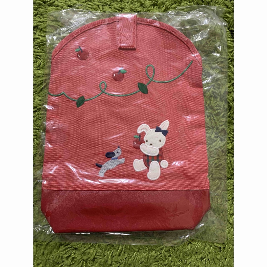 familiar(ファミリア)の【完売品】☆ファミリア デニム シューズケース レッド☆上靴入れ 入園 入学 キッズ/ベビー/マタニティのこども用バッグ(シューズバッグ)の商品写真