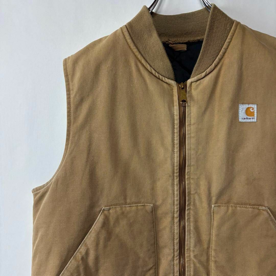 carhartt - USA製 カーハート ダックベスト ブラウン XLサイズ carhartt - USA製 カーハート ダックベスト ブラウン XLサイズ
