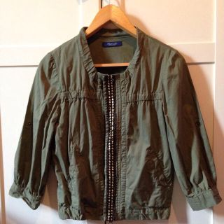 ユナイテッドアローズ(UNITED ARROWS)のユナイテッドアローズ カーキジャケット(ノーカラージャケット)