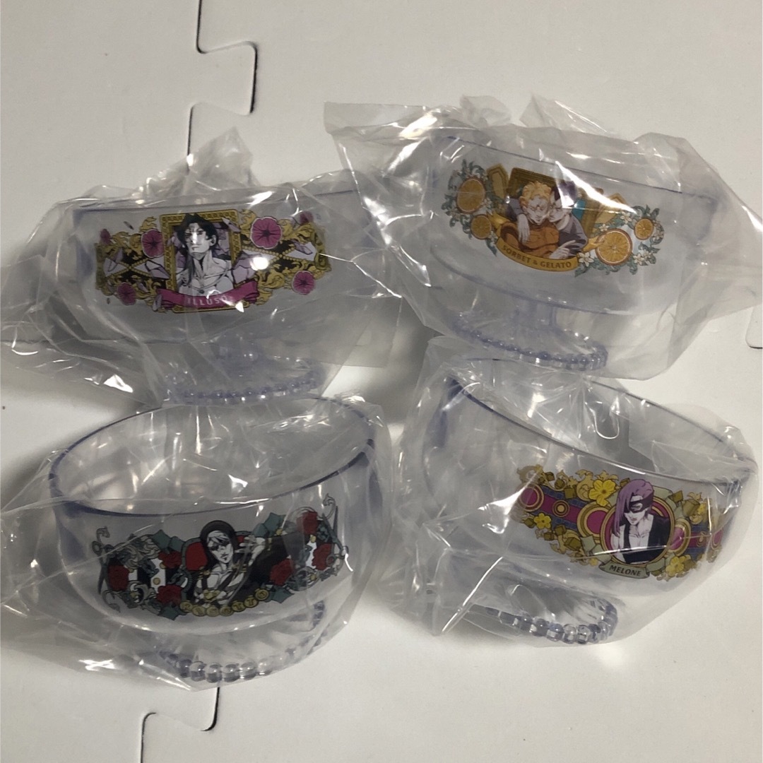 BANDAI(バンダイ)の4種 ソルベ・ジェラート用カップ J賞 ジョジョの奇妙な冒険 一番くじ エンタメ/ホビーのアニメグッズ(その他)の商品写真