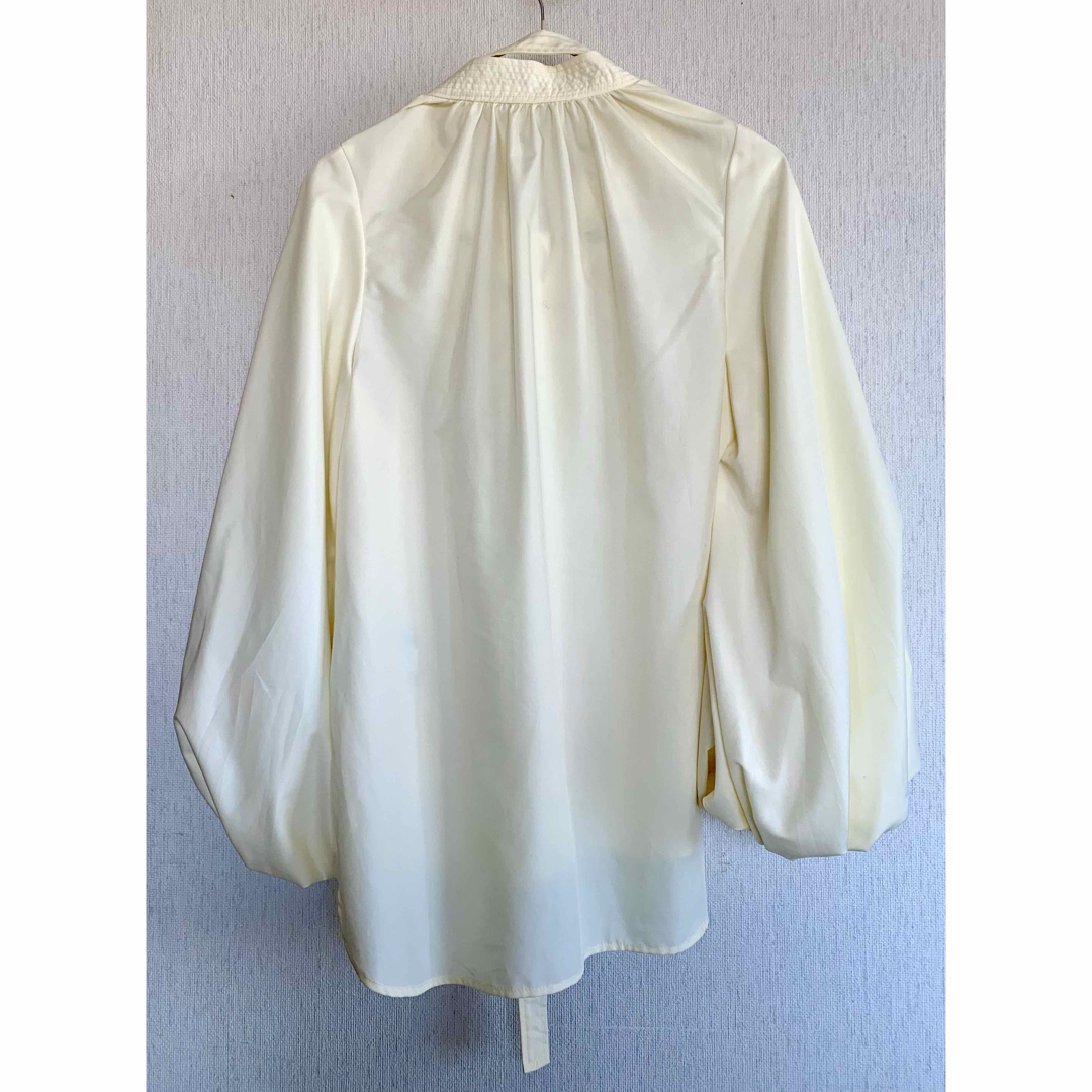 LAUBEBLANC Double tie Blouse イエロー トップス LAUBEBLANC Double tie Blouse イエロー トップス
