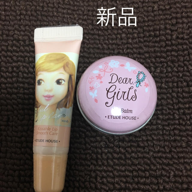 ETUDE HOUSE(エチュードハウス)の【エチュードハウス】キスフルリップスクラブ&ディアガールズリップバーム コスメ/美容のスキンケア/基礎化粧品(リップケア/リップクリーム)の商品写真