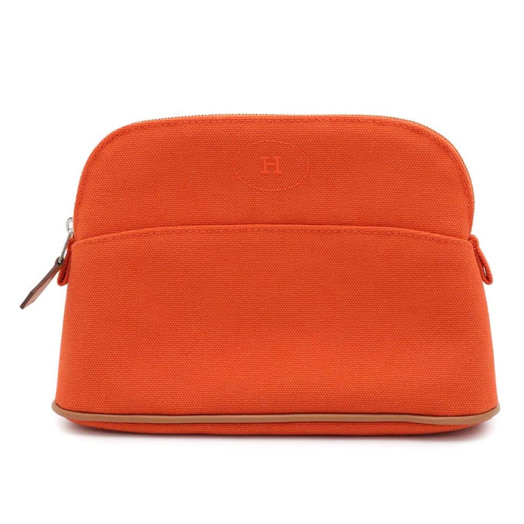 HERMES - エルメス ポーチ ボリードポーチ ミニ オレンジ HERMES - エルメス ポーチ ボリードポーチ ミニ オレンジ