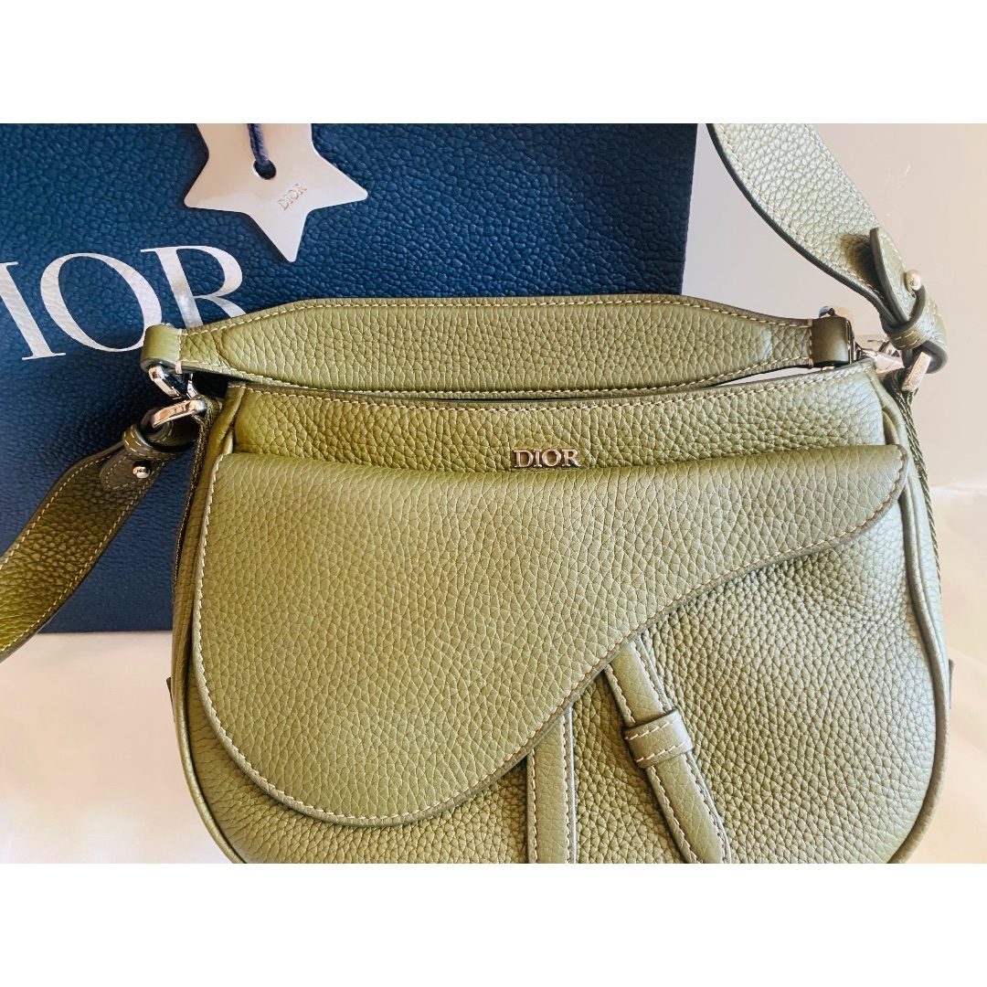 DIOR HOMME - 美品　DIOR SADDLE ミニソフトバッグ