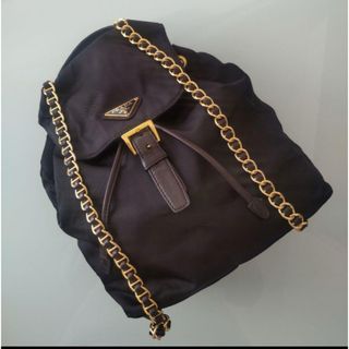 PRADA - PRADA オールレザー リュックサック バックパック PRADA - PRADA オールレザー リュックサック バックパック