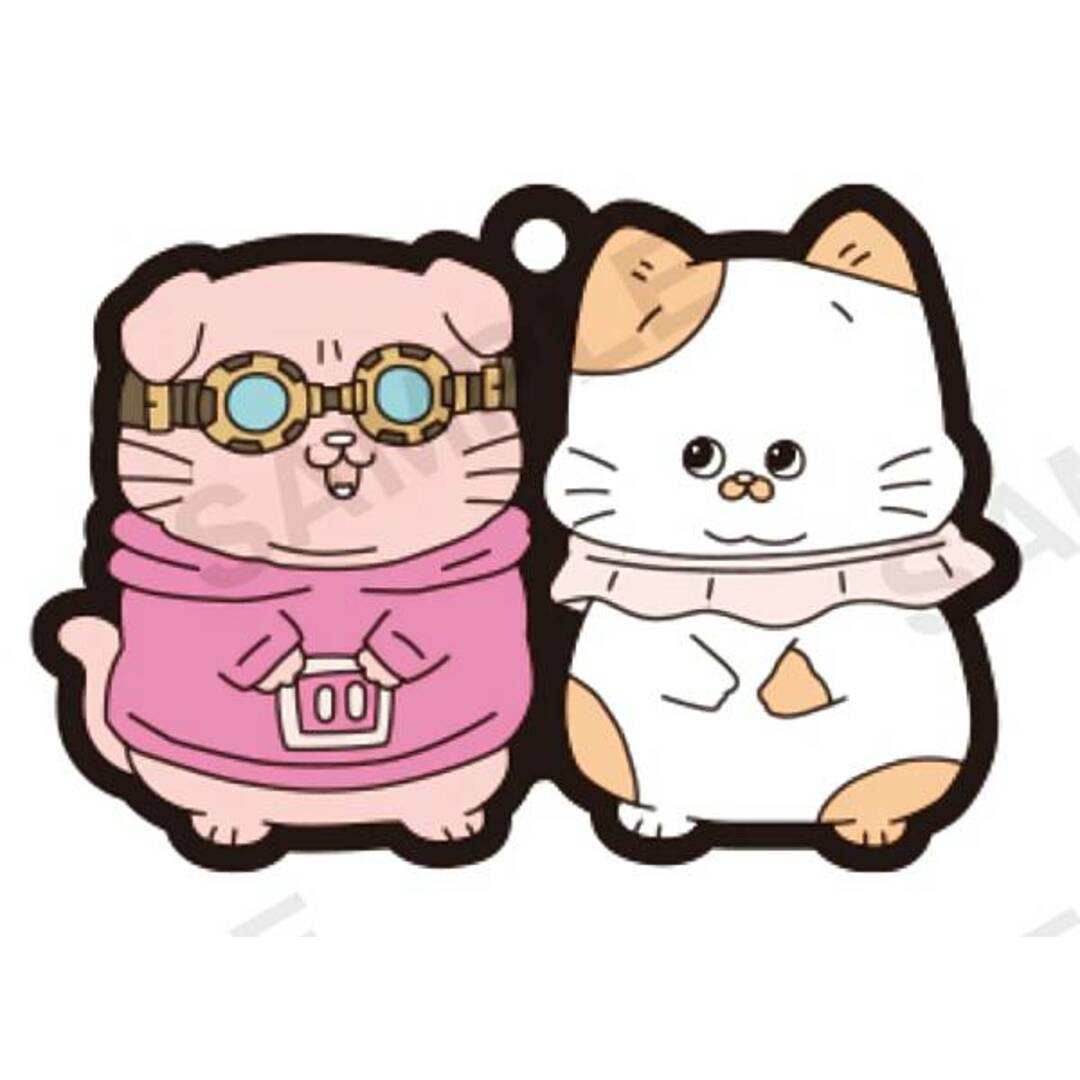【てぷちゃん×おおはらMEN】ねこに転生したおじさん×ドズル社 カプセルラバーストラップ エンタメ/ホビーのアニメグッズ(その他)の商品写真