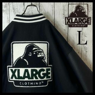 XLARGE - 【激レア】エクストララージ スタジャン L 黒 袖レザー XLARGE - 【激レア】エクストララージ スタジャン L 黒 袖レザー