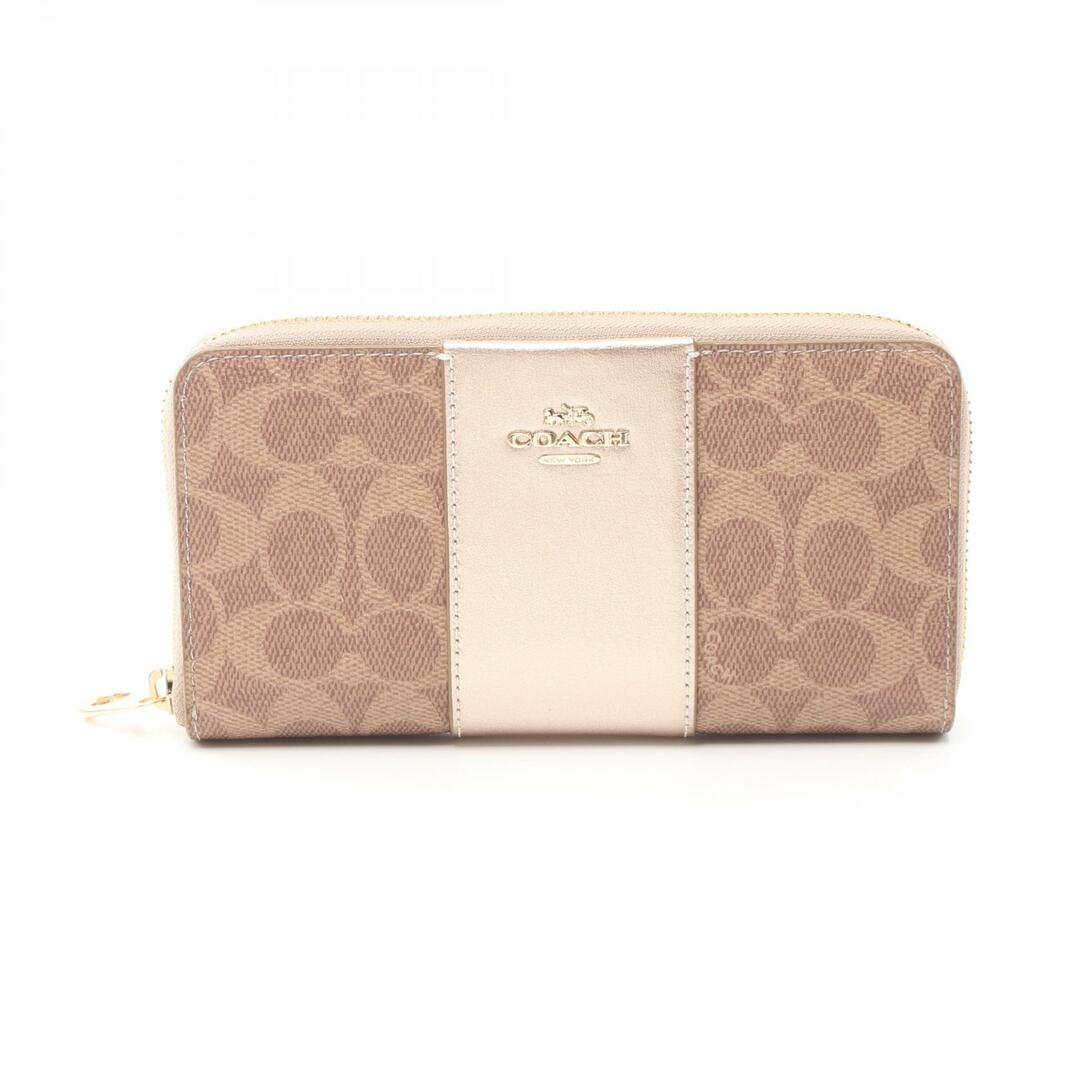 COACH - コーチ ボックスド シグネチャー ロング ジップ アラウンド ウォレット ラウンド長財布