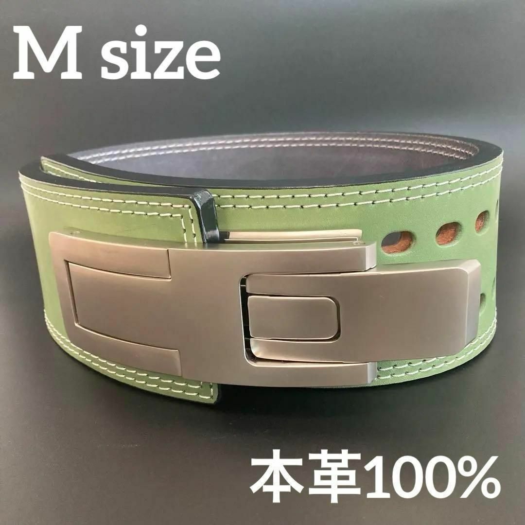 パワーベルト レバーアクション Mサイズ ワンタッチ可変式 本革 パワーベルト レバーアクション Mサイズ ワンタッチ可変式 本革