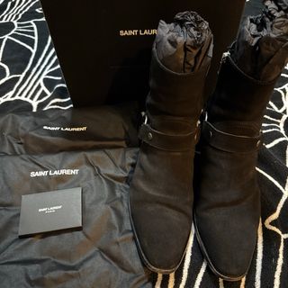 SAINT LAURENT - SAINT LAURENT ジョッパー ブーツ 黒 42.5 中古 SAINT LAURENT - SAINT LAURENT ジョッパー ブーツ 黒 42.5 中古