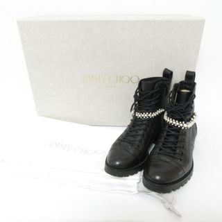 JIMMY CHOO - 極美品! ジミーチュウ ヒールブーツ 保存袋付き JIMMY CHOO - 極美品! ジミーチュウ ヒールブーツ 保存袋付き