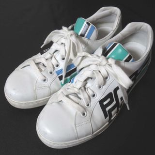 PRADA - プラダ ダービー シューズ レザー ローファー ホワイト PRADA - プラダ ダービー シューズ レザー ローファー ホワイト