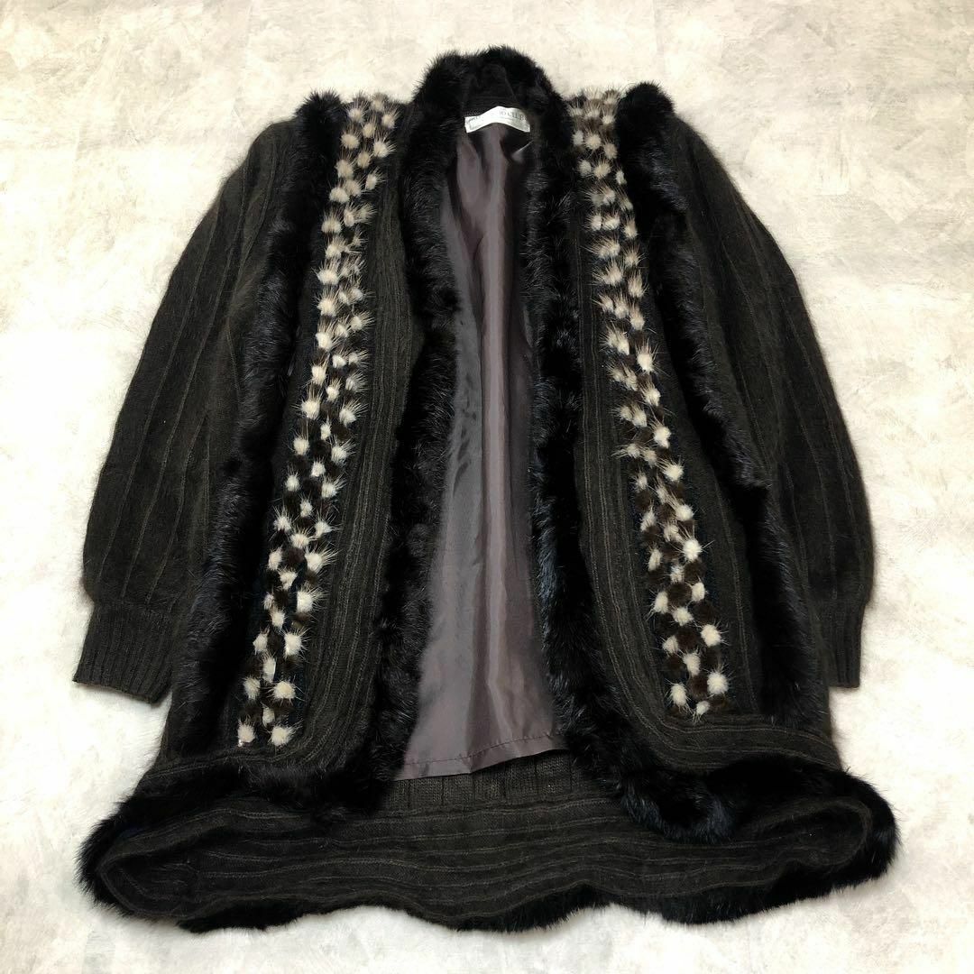 VINTAGE - 昭和レトロ毛皮コートチンチラミンクMIX毛足長 VINTAGE - 昭和レトロ毛皮コートチンチラミンクMIX毛足長