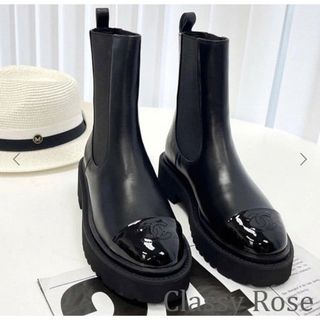 CHANEL - 【美品】シャネル・ヒールミドルブーツ・スエード CHANEL - 【美品】シャネル・ヒールミドルブーツ・スエード