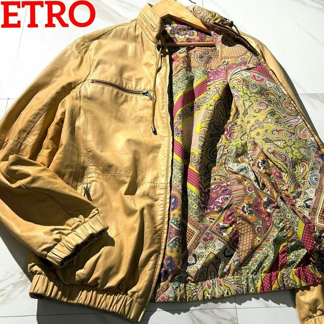 ETRO - 美品 入手困難○エトロ リバーシブルレザージャケット ETRO - 美品 入手困難○エトロ リバーシブルレザージャケット