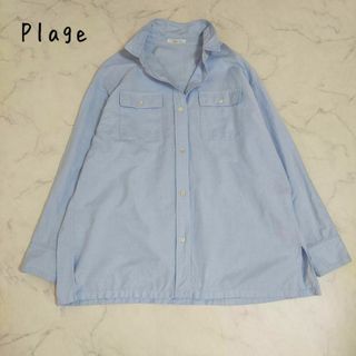 Plage - Plage プラージュ ジョーゼットフリルブラウス ネイビー Plage - Plage プラージュ ジョーゼットフリルブラウス ネイビー