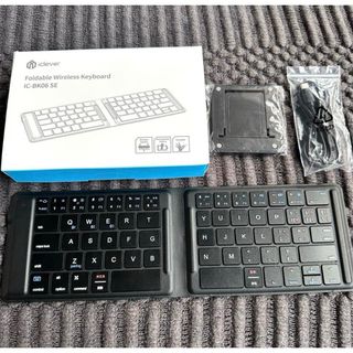再値下げ‼️iclever 折りたたみ式ワイヤレスキーボード IC-BK06SE(PC周辺機器)