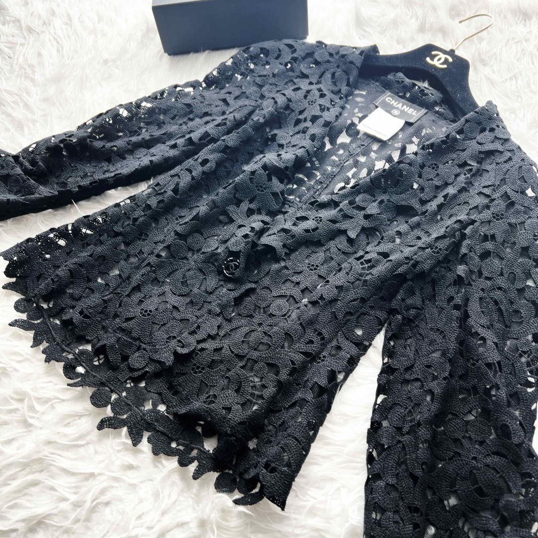 CHANEL - 極美品 CHANEL シャネル レース 刺繍 ジャケット 花柄 CHANEL - 極美品 CHANEL シャネル レース 刺繍 ジャケット 花柄