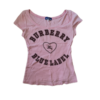 バーバリーブルーレーベル(BURBERRY BLUE LABEL)のバーバリーピンクTシャツ(Tシャツ(半袖/袖なし))