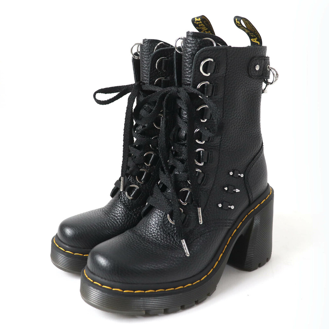 Dr.Martens - 極美品☆Dr.Martens ドクターマーチン CHESNEY HDW ARDERN HARDWARE PACK ハードウェア チャンキーヒール レザー ショートブーツ ブラック UK4 レディース