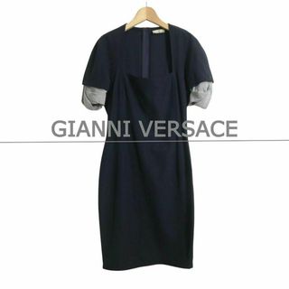 Gianni Versace - 【GIANNI VERSACE】レザーコート襟付き 美品の Gianni Versace - 【GIANNI VERSACE】レザーコート襟付き 美品の