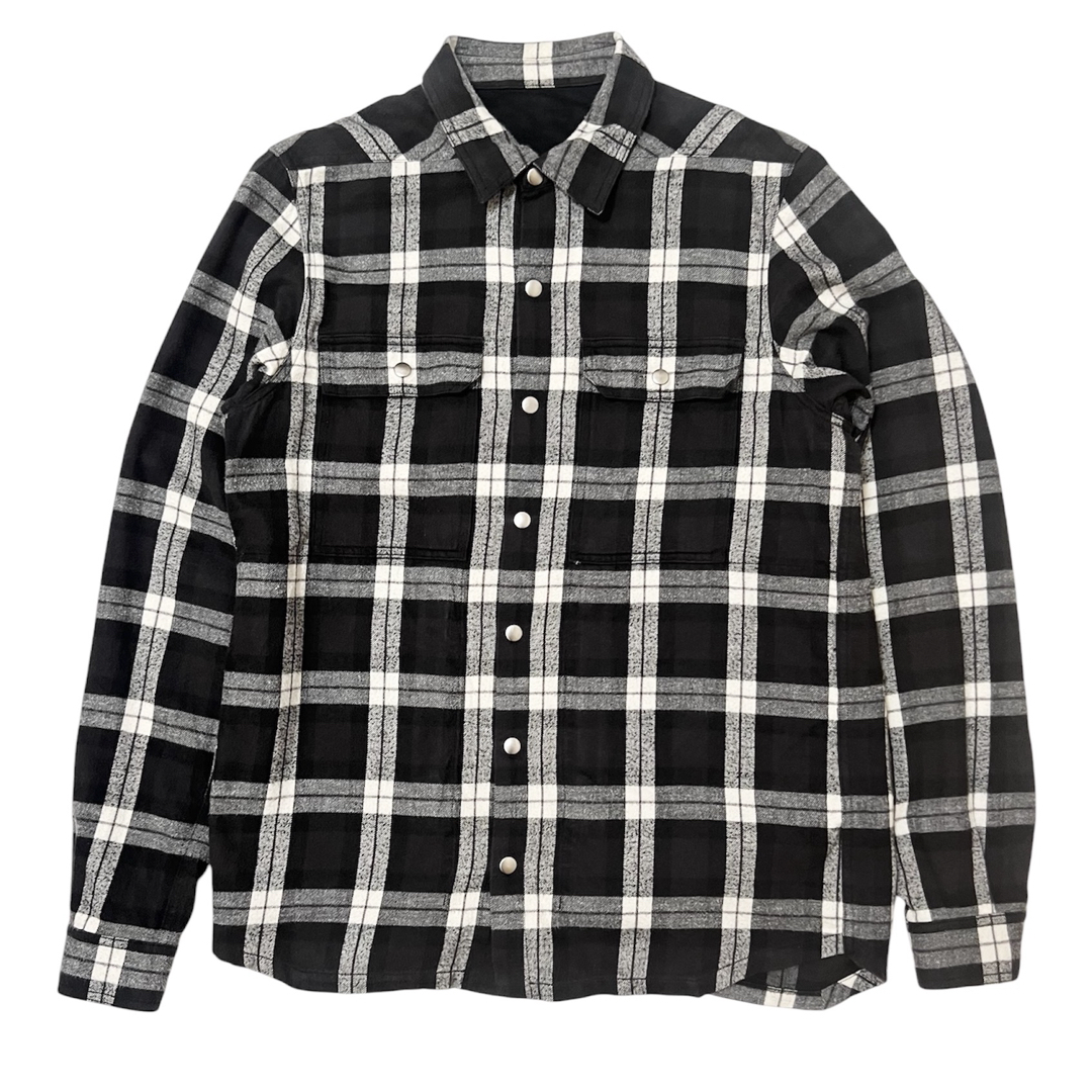 Rick Owens - Rick Owens OUTERSHIRT アウターシャツ フランネル Rick Owens - Rick Owens OUTERSHIRT アウターシャツ フランネル