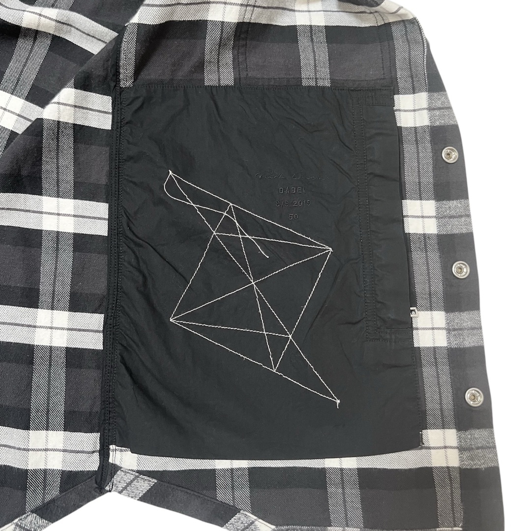 Rick Owens - Rick Owens OUTERSHIRT アウターシャツ フランネル Rick Owens - Rick Owens OUTERSHIRT アウターシャツ フランネル