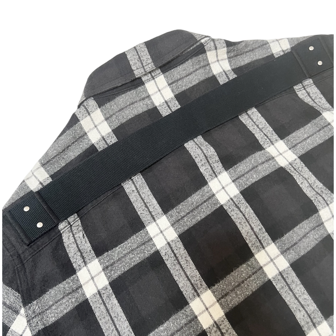 Rick Owens - Rick Owens OUTERSHIRT アウターシャツ フランネル Rick Owens - Rick Owens OUTERSHIRT アウターシャツ フランネル