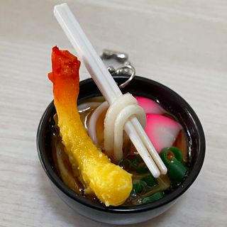 天ぷらうどん 食品サンプル ストラップ(その他)