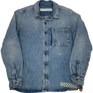 Off-White - GW限定価格 off-white スプレー デニムジャケット Off-White - GW限定価格 off-white スプレー デニムジャケット