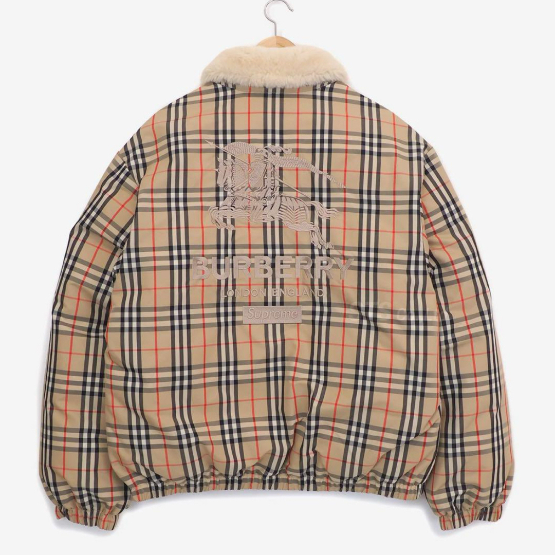 BURBERRY - supreme burberry ダウン ジャケット ベージュの通販 BURBERRY - supreme burberry ダウン ジャケット ベージュの通販