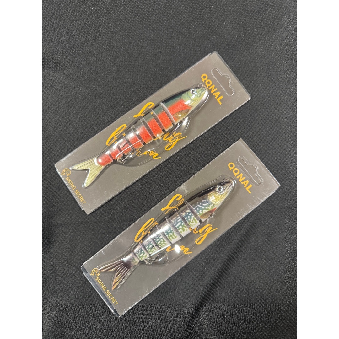 QQNAL 13.5cm/5.32インチ 多関節 ミノー ルアー 2個03 スポーツ/アウトドアのフィッシング(ルアー用品)の商品写真