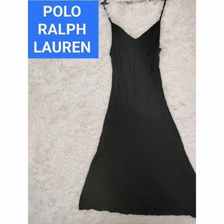 ラルフローレンの黒のドレスです。 Rental Little Black Dress ten. / ラルフローレン シフォン