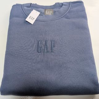 ギャップ(GAP)のGAPロゴ スウェット・トレーナー(ユニセックス) 青ブルー M　ギャップ(スウェット)
