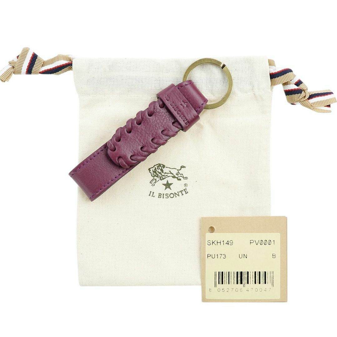 IL BISONTE - イルビゾンテ キーリング キーホルダー SKH149 PV0001 PU173B