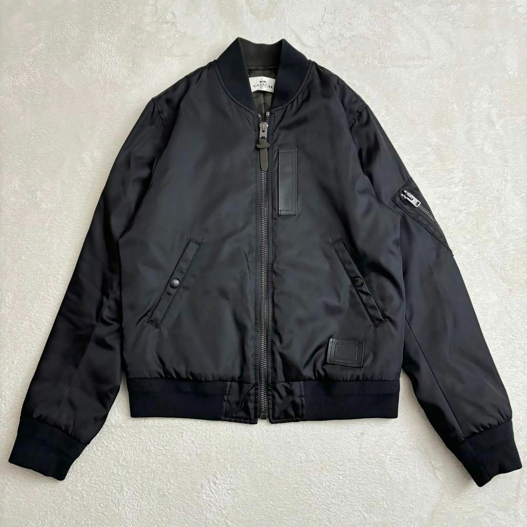 COACH - 極美品 コーチ シグネチャー柄 ボンバージャケット MA-1 COACH - 極美品 コーチ シグネチャー柄 ボンバージャケット MA-1