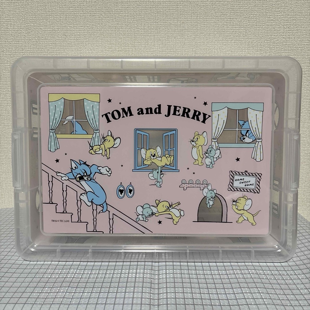 トムとジェリー　クリアコンテナBOX エンタメ/ホビーのおもちゃ/ぬいぐるみ(キャラクターグッズ)の商品写真