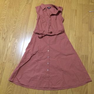 ユニクロ(UNIQLO)のUNIQLO★シャツワンピース(ひざ丈ワンピース)