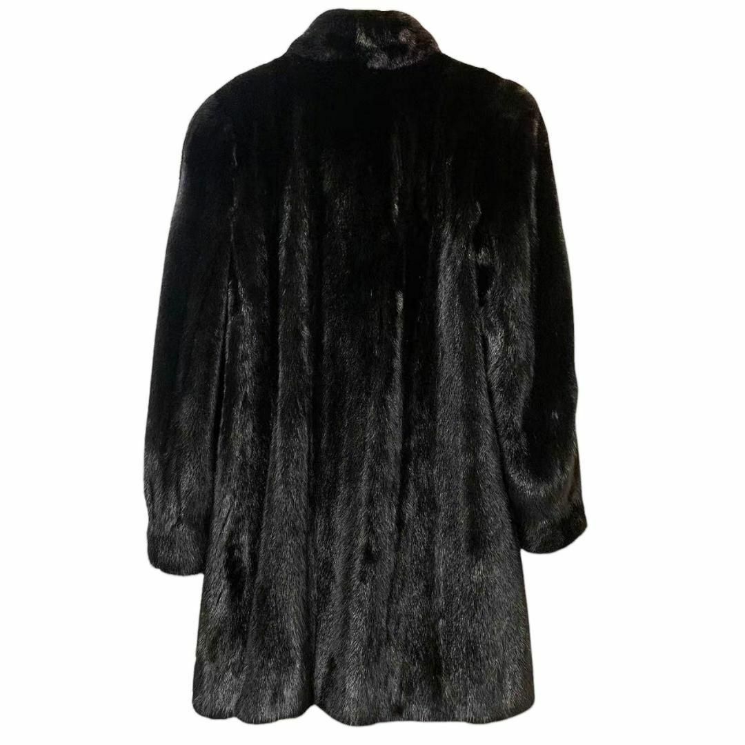 激安正規 美品 SAGA MINK ミンクコート 毛質艶やか リアル毛皮 美しい光沢 黒艶の通販 by 縁満|ラクマ ジャケット・アウター
