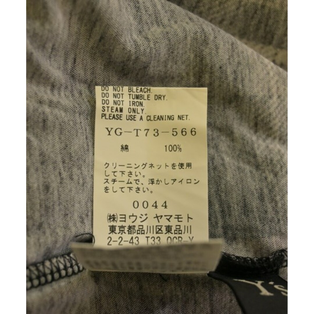 Y's ワイズ Tシャツ・カットソー 黒xアイボリー 2200125E0211 Y's - Y's ワイズ Tシャツ・カットソー 2(S位) 黒x茶xアイボリー